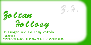 zoltan hollosy business card