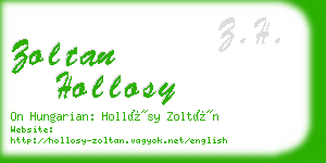 zoltan hollosy business card